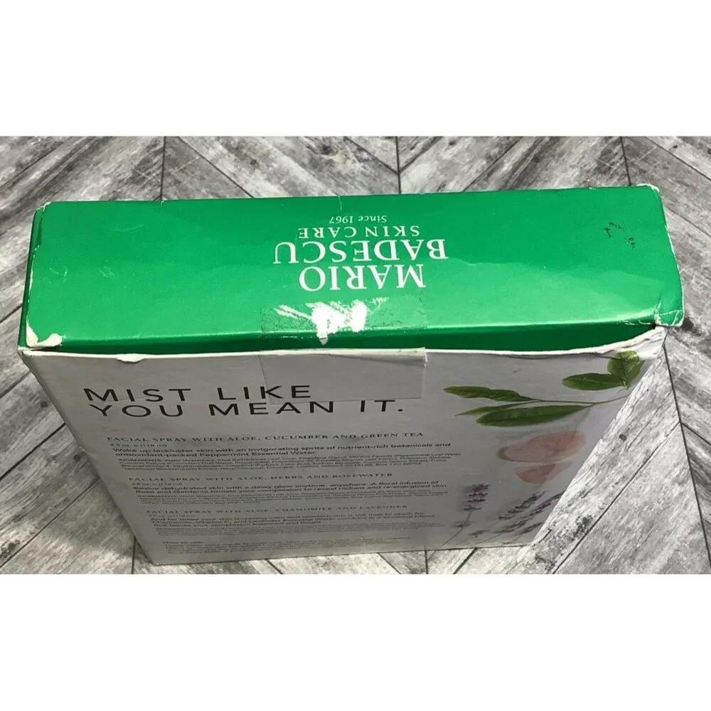 Mario Badescu Spritz Mist Glow 3x Set Facial Spray Hydrating Refreshing Soothing